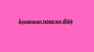 ຂໍ້ມູນໝາຍເລກ telegram ທີ່ໃຊ້ຢູ່